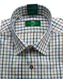 Green Checked Trachten Shirt