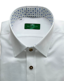 Traditional Shirt Classic Patterned Inner Collar