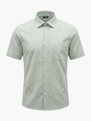 Short-sleeve shirt with a quadruple check pattern