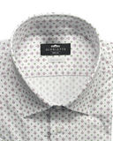 Kurzarmhemd Weiß Gemustert