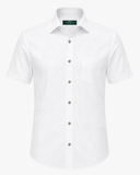 Short-Sleeve Traditional Shirt Iron-Free