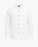 Trachtenhemd Classic Weiß Biesen Naturknopf