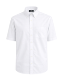 Kurzarmhemd Button-Down-Kragen in Feinpopeline