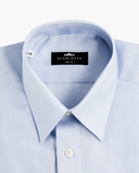 Klassik Herrenhemd Eisblau