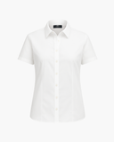 Damen Bluse Weiß Kurzarm Relaxed