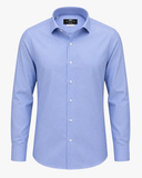 Hemd Hellblau Oxford-Struktur