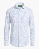 Trachtenhemd Fashion Fit Paisley Muster Blau