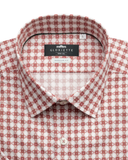 Kurzarmhemd Ornament Rot