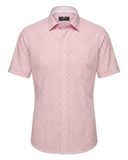 Kurzarmhemd Vichy Rosa Kariert