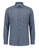 Shirt Windsor Fashion Fit Dark Blue Patterned