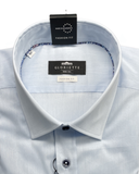 Shirt Windsor Stretch Blue Sleeve Detail
