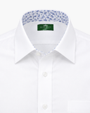 Trachtenhemd Paisley-Kontrastmuster