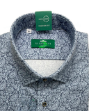 Traditional Shirt Paisley Pattern Blue