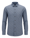 Traditional Shirt Paisley Pattern Blue