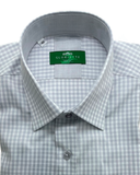 Traditional Shirt Plaid Grey White