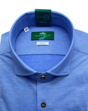 Trachten Shirt Sea Blue Shark Collar
