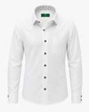 Traditional Shirt Classic Patterned Inner Collar