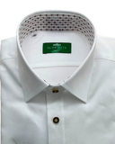Traditional Shirt Classic Patterned Inner Collar