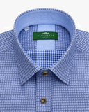 Trachtenhemd Muster Blau Fashion Fit