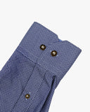 Trachtenhemd Modern Blau Struktur