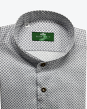 Trachten shirt stand-up collar pattern