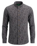 Traditional ShirtStand-up Collar Paisley All-over Pattern