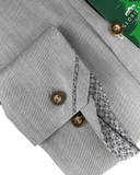 Trachten Shirt Grey Windsor Pattern Contrast