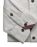 Traditional Shirt Stand-up Collar Pattern Contrast