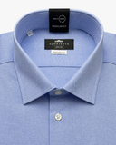 Hemd Hellblau Oxford-Struktur