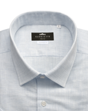 Kurzarmhemd Windsor Cotton-Linen Hellblau