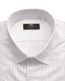 Kurzarmhemd Streifen Rot