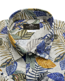 Short-Sleeve Shirt Windsor Tropical Leaves