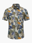Short-Sleeve Shirt Windsor Tropical Leaves