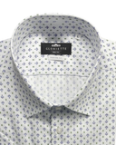 Kurzarmhemd Weiß Gemustert