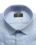 Kurzarmhemd Dreifärbigen Innenkragen