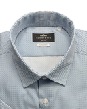Kurzarmhemd Windsor Blau Gepunktet