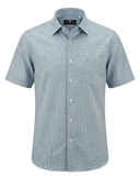 Kurzarmhemd Windsor Blau Gepunktet