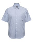 Kurzarm Windsor Klassik Blau Kariert