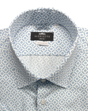 Kurzarmhemd Windsor Blau Gemustert