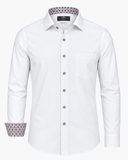 Hemd Windsor Farbakzent Knopf Fashion Fit