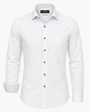 Hemd Windsor Farbakzent Knopf Fashion Fit