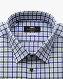 Karohemd Blau Windsor Kragen Regular Fit