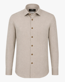 Fischgrat-Struktur Hemd Regular Fit