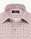 Florales Hemd Bordeaux Regular Fit