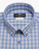 Button-Down Karohemd Blau Regular Fit