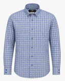 Button-Down Karohemd Blau Regular Fit
