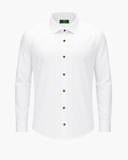 Trachtenhemd Alpin Weiß Dreifach Biesen