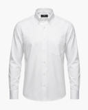 Button Down Herrenhemd Weiß