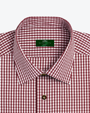 Trachtenhemd Classic Rot Karo