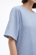 Mini Dress Blue Flower Print